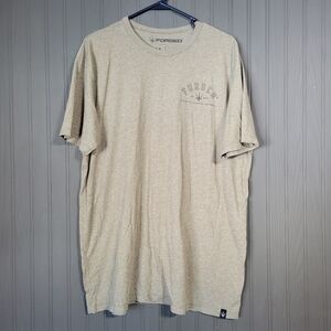 FORGED Short Sleeve Crew Neck T-Shirt Made In USA Brown Men's XL